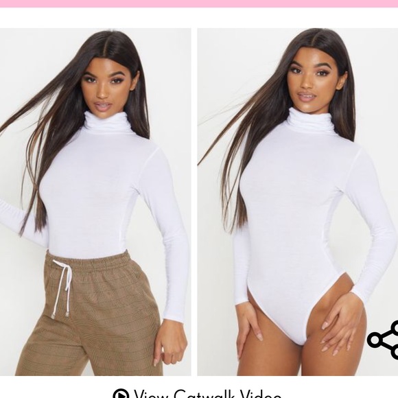 plt white bodysuit